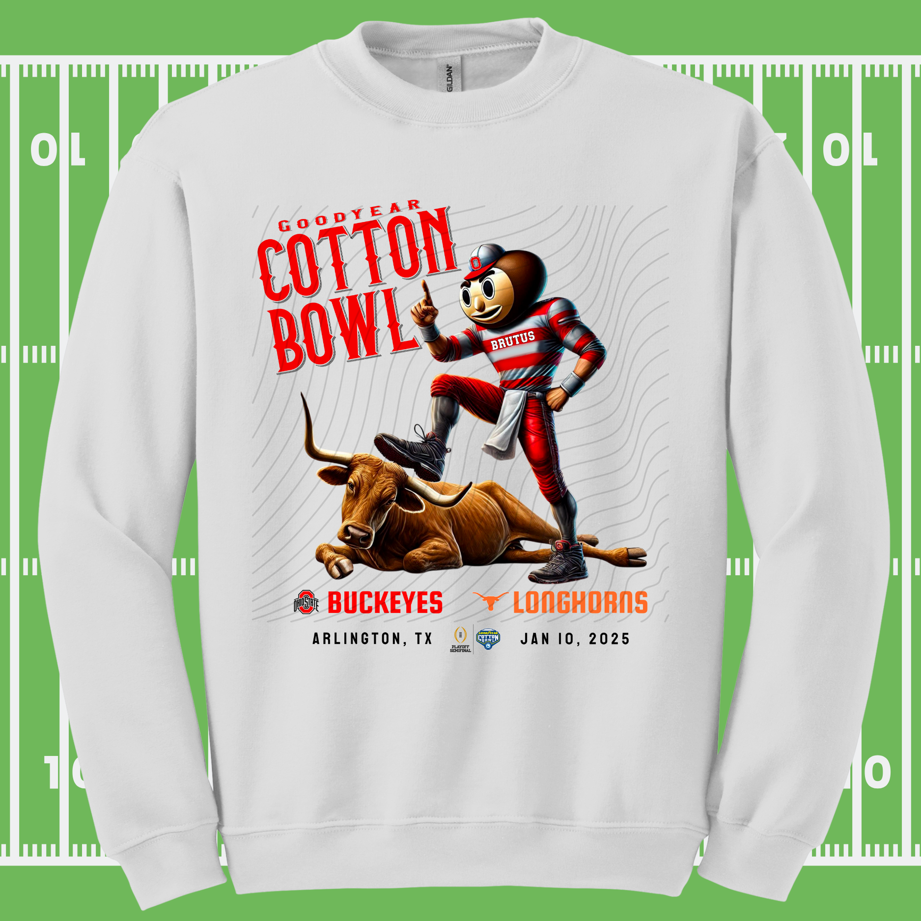 Pre Order - Brutus bowl white shirt. Adult & Youth. 3 shirt options.