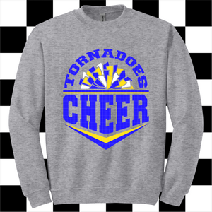 Pre-Order TODDLER/YOUTH Tornadoes Cheer - CREWNECK