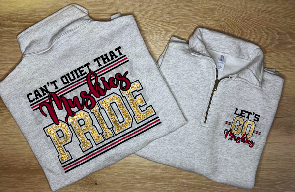 PRIDE MASCOT QUARTER ZIP - ADULT