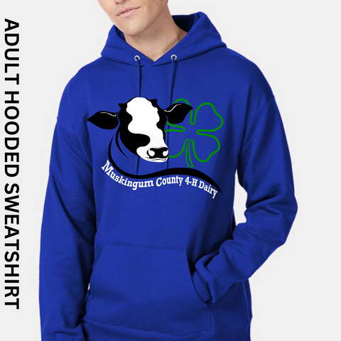 Pre-Order ADULT HOODED SWEATSHIRT 4-H DAIRY