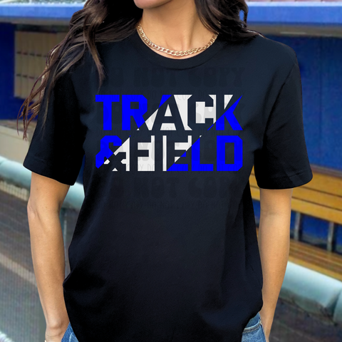 PRE-ORDER - TRACK BLUE/WHT ADULT - YOU CHOOSE COLOR