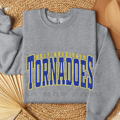 PRE-ORDER - TORNADOES VARSITY DISTRESSED TODDLER - YOU CHOOSE COLOR