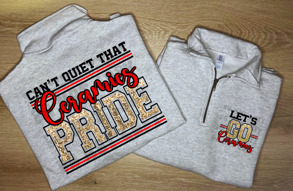 PRIDE MASCOT QUARTER ZIP - ADULT