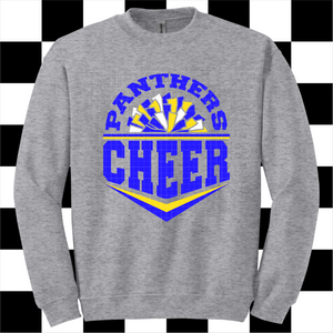 Pre-Order TODDLER/YOUTH Panthers Cheer - CREWNECK