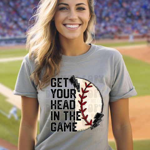 PRE-ORDER - GET YOUR HEAD IN THE GAME BASEBALL ADULT - YOU CHOOSE COLOR