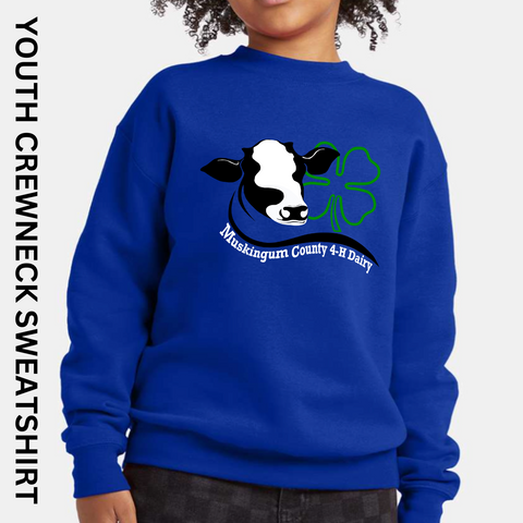 Pre-Order YOUTH CREW SWEATSHIRT 4-H DAIRY