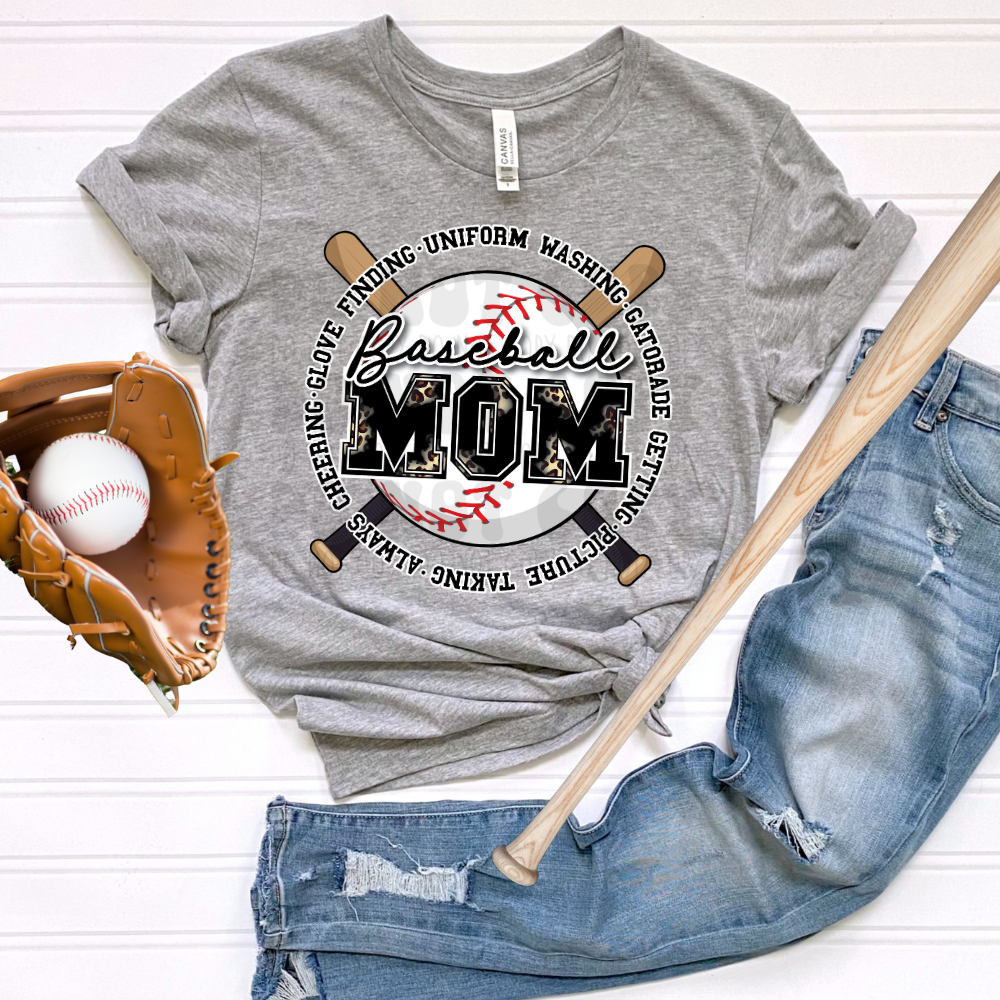 PRE-ORDER - BASEBALL MOM ADULT - YOU CHOOSE COLOR