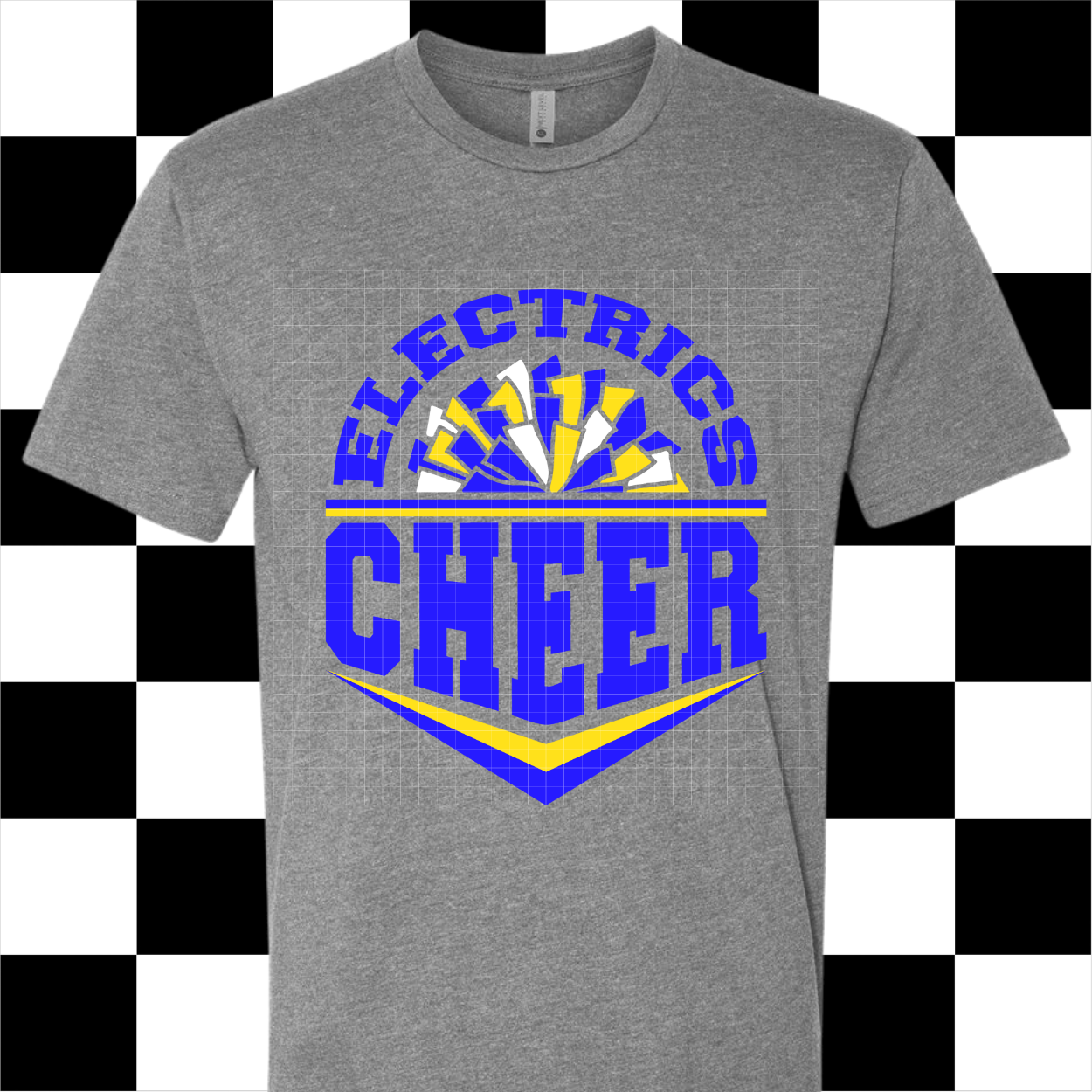 Pre-Order TODDLER/YOUTH Electrics Cheer - Gray T-shirt