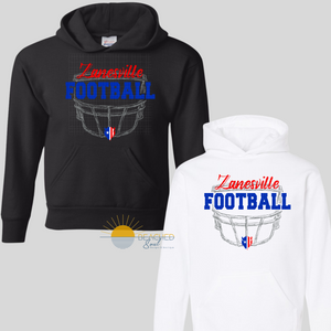 Pre-Order ADULT Blue Devils Football Helmet Logo - HOODIE