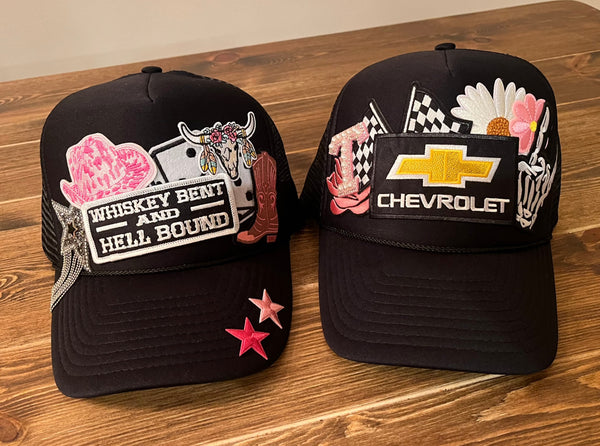 CUSTOM TRUCKER HAT PATCH BAR