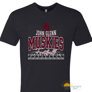 Pre-Order ADULT Muskies Field Logo - Black T-shirt