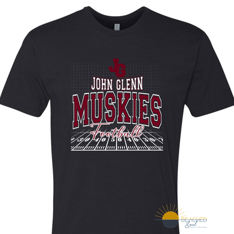 Pre-Order ADULT Muskies Field Logo - Black T-shirt