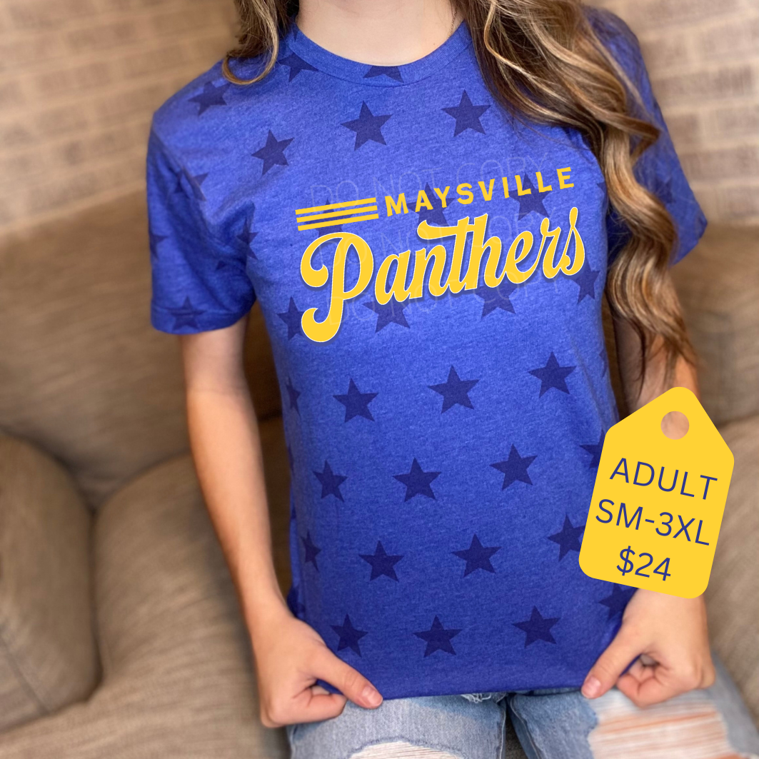 PANTHERS STAR TEE - ADULT