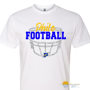 Pre-Order ADULT Electrics Football Helmet Logo - WHITE T-shirt