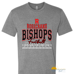 Pre-Order ADULT Bishops Field Logo - Gray T-shirt