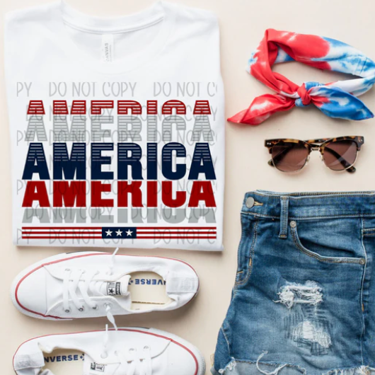 *PRE-ORDER - America Stacked - YOU CHOOSE COLOR