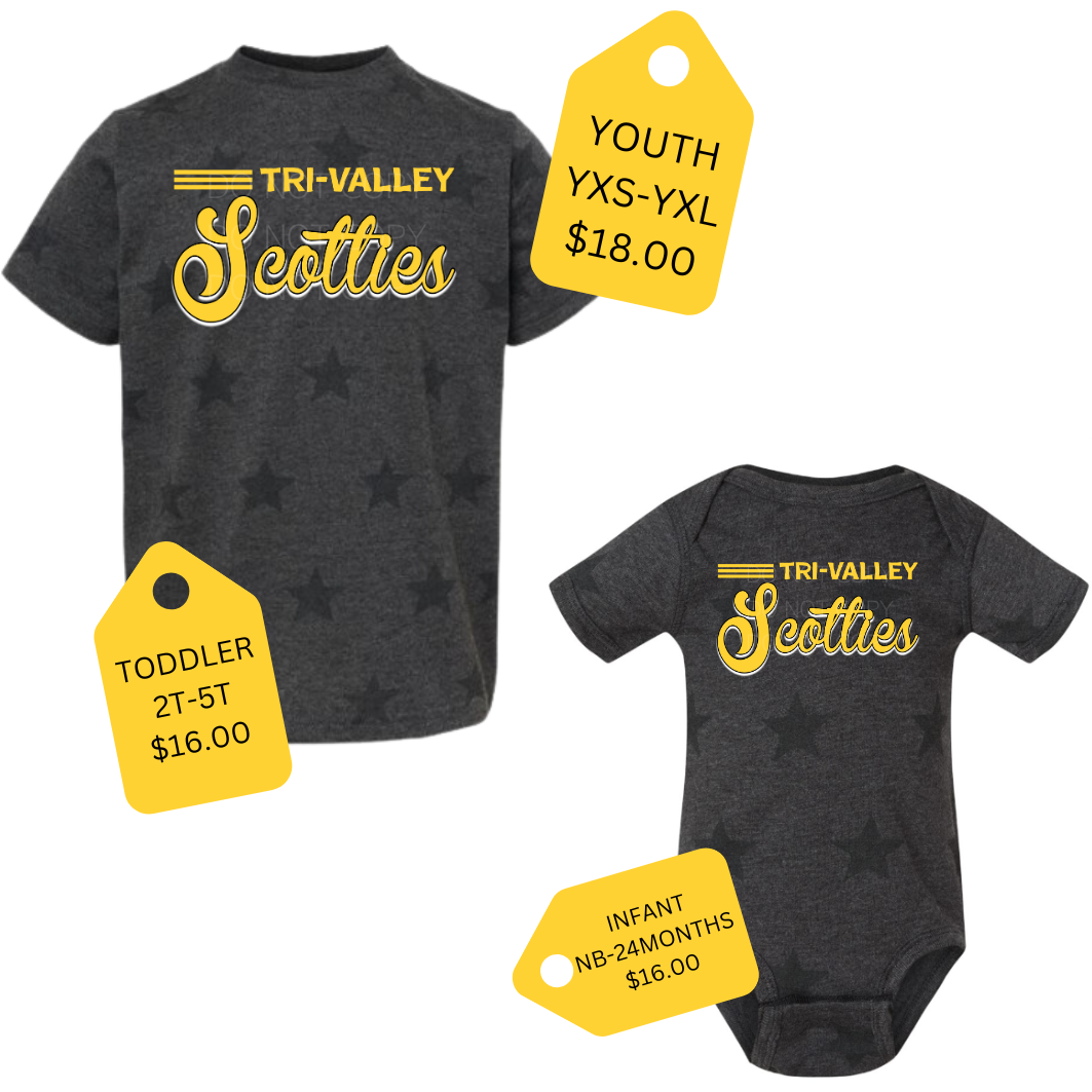 SCOTTIES STAR TEE - YOUTH TODDLER INFANT