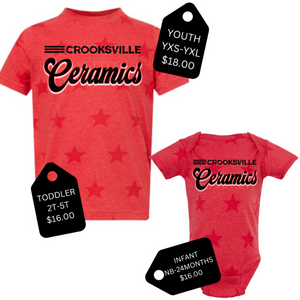 CERAMICS RED STAR TEE - YOUTH TODDLER INFANT
