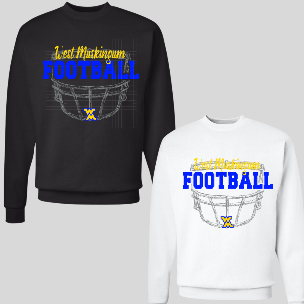 Pre-Order TODDLER/YOUTH WM Football Helmet Logo - CREWNECK