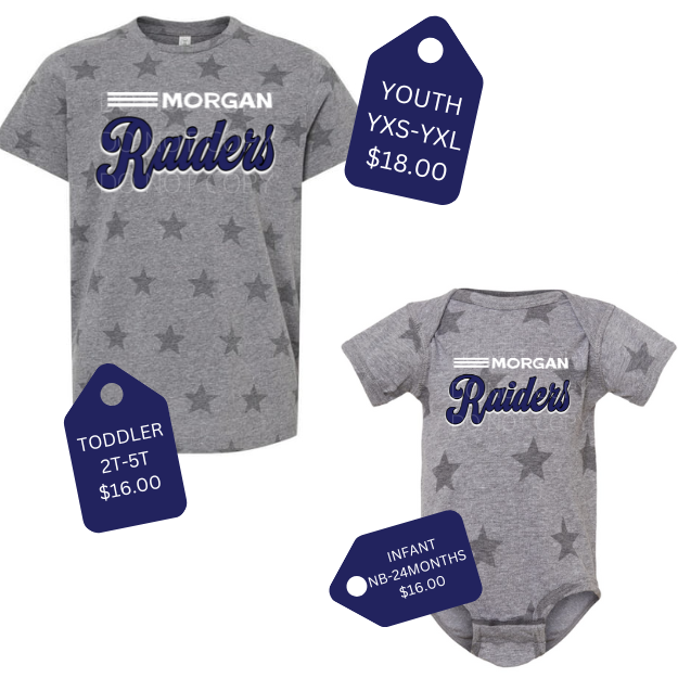 RAIDERS STAR TEE - YOUTH TODDLER INFANT