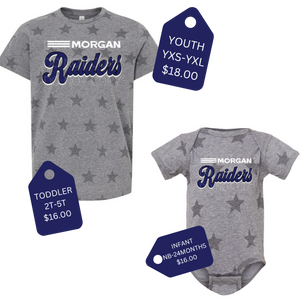 RAIDERS STAR TEE - YOUTH TODDLER INFANT