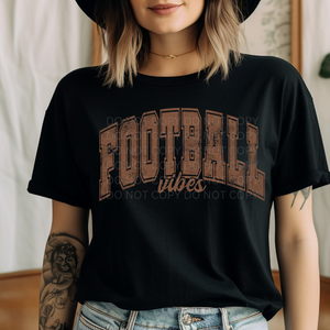 *PRE-ORDER* FOOTBALL VIBES BLACK TEE