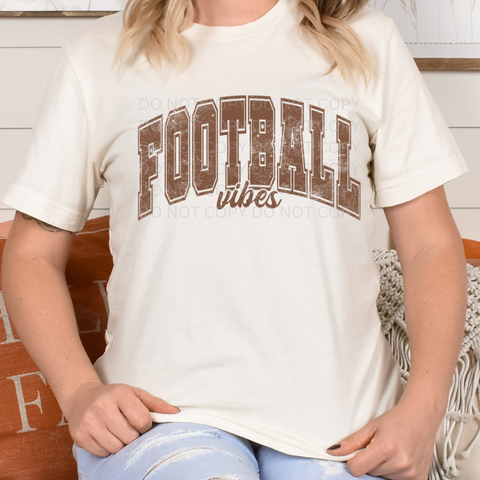 *PRE-ORDER* FOOTBALL VIBES CREAM TEE