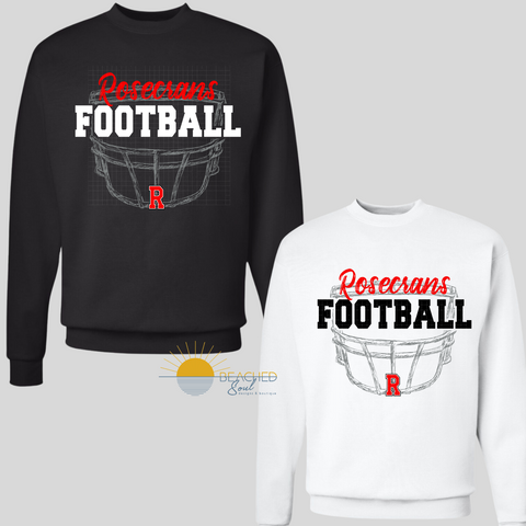 Pre-Order ADULT Bishops Football Helmet Logo - CREWNECK