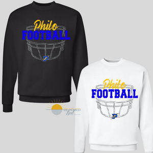 Pre-Order ADULT Electrics Football Helmet Logo - CREWNECK