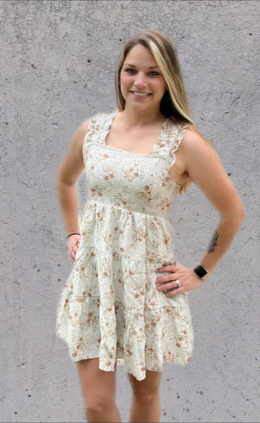 Ruffle Strap floral dress