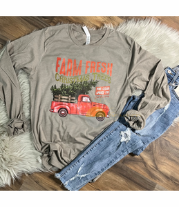 Farm Fresh Christmas Long Sleeve