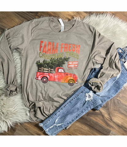 Farm Fresh Christmas Long Sleeve