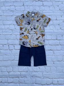 Dinosaur Short-sleeve and Pants Set