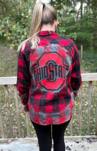 Ohio State Bleached Flannel