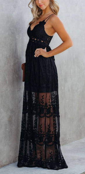 Black Lace Maxi