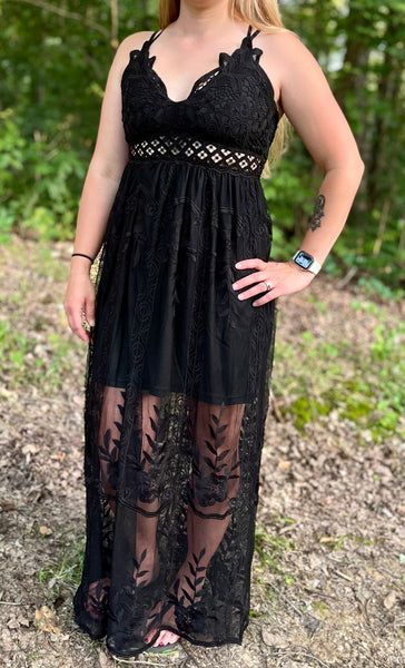 Black Lace Maxi